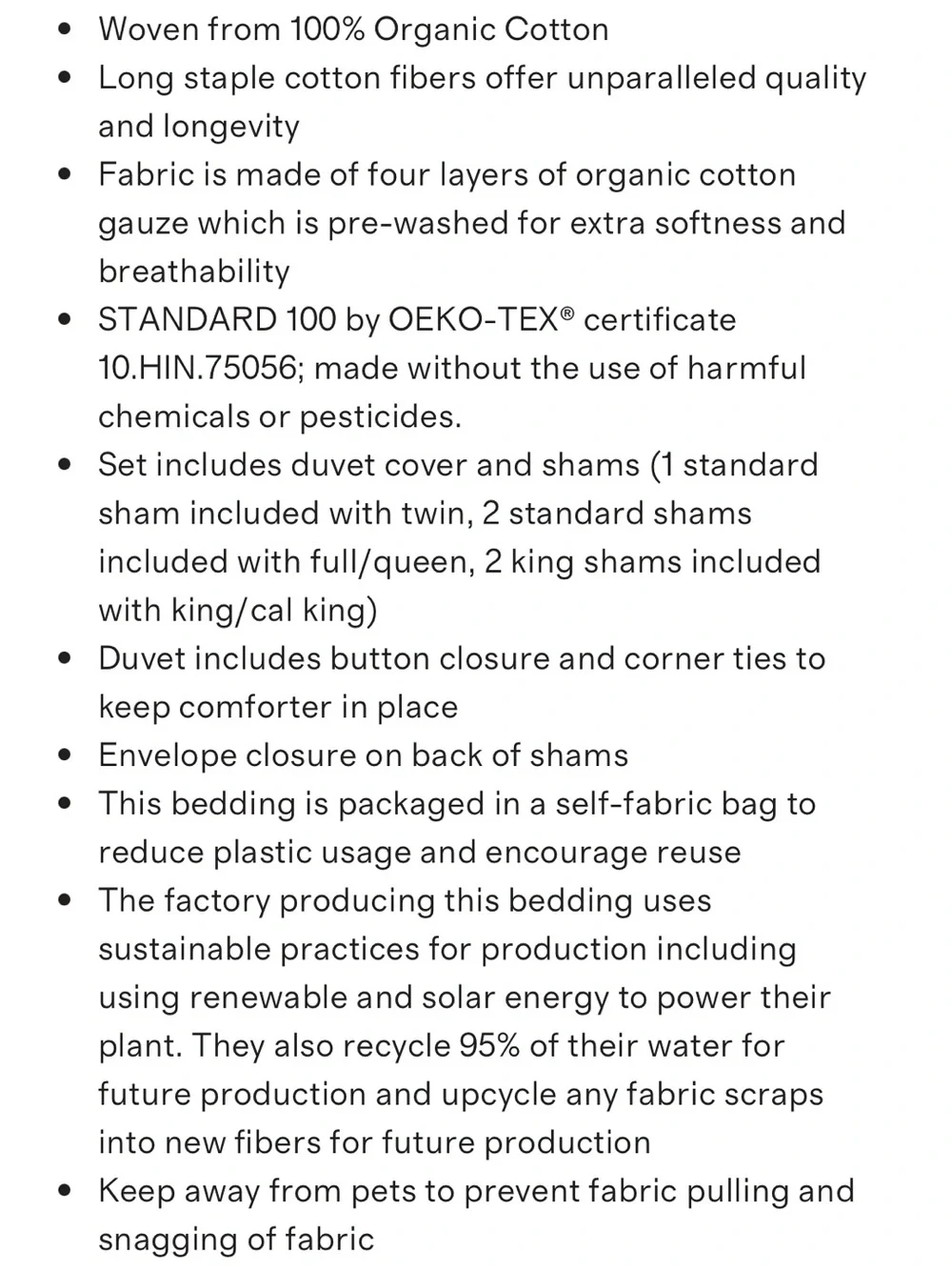 Quince Organic Cotton Gauze Duvet Cover Set